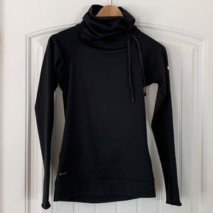 Nike Long Sleeve Dri-Fit Activewear Cowl Neck Top Size S (Black)